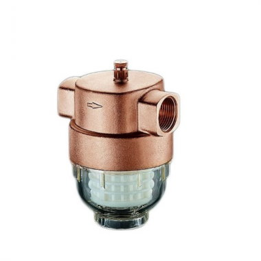 Фильтр для очистки воды "Aquanova Compact" с ВР, Ду25, 1", из латуни