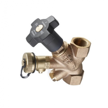 Вентиль свободного потока "Aquastrom"(F) бронза, Ду40, Rp 1 1/2" x Rp 1 1/2" со сливным штуцером