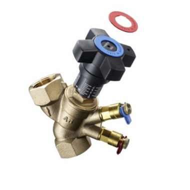 Регулирующий вентиль Hydrocontrol VTR Ду32,1 1/4"ВР, бронза, c 2 ниппелями КИП