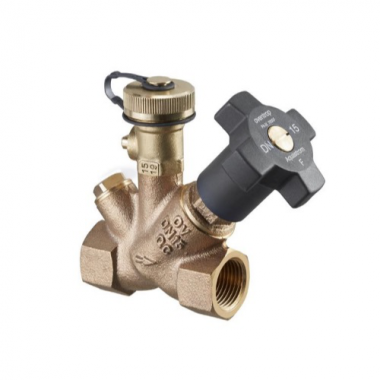 Вентиль свободного потока "Aquastrom" (F) бронза, Ду15, Rp 1/2" x Rp 1/2" со сливным штуцером