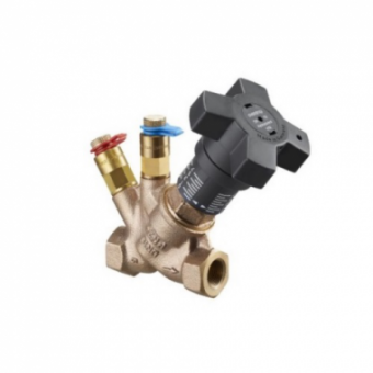 Регулирующий вентиль Hydrocontrol VTR Ду15,1/2"ВР, бронза, c 2 ниппелями КИП