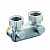 Перепускной узел 3/4"НГx3/4"НР, угловой, никелированный