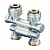 Присоединительный узел Multiflex F ZB 3/4"НГ x 3/4"НР, прямой, поворотный
