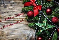 С наступающим Новым годом и Рождеством!