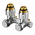 Присоединительный узел Multiflex F ZBU 1/2" НР x 3/4" НР, угловой, для слива