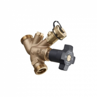 Вентиль Aquastrom KFR Ду32, G 1 1/2" x G 1 1/2", со спускным штуцером