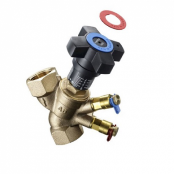 Регулирующий вентиль Hydrocontrol VTR Ду32,1 1/4"ВР, бронза, c 2 ниппелями КИП