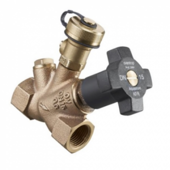 Вентиль Aquastrom KFR, Ду32, Rp 1 1/4" x Rp 1 1/4" со сливным штуцером