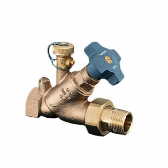 Вентиль Aquastrom KFR Ду 15, Rp 1/2" x R 1/2", со спускным штуцером