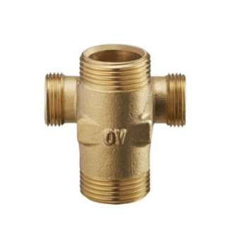 Cofit S крестовидное соединение G1 1/4" x G1 1/4" x G3/4" x G3/4", латунь